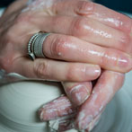 Juliet Macleod in her studio 2018